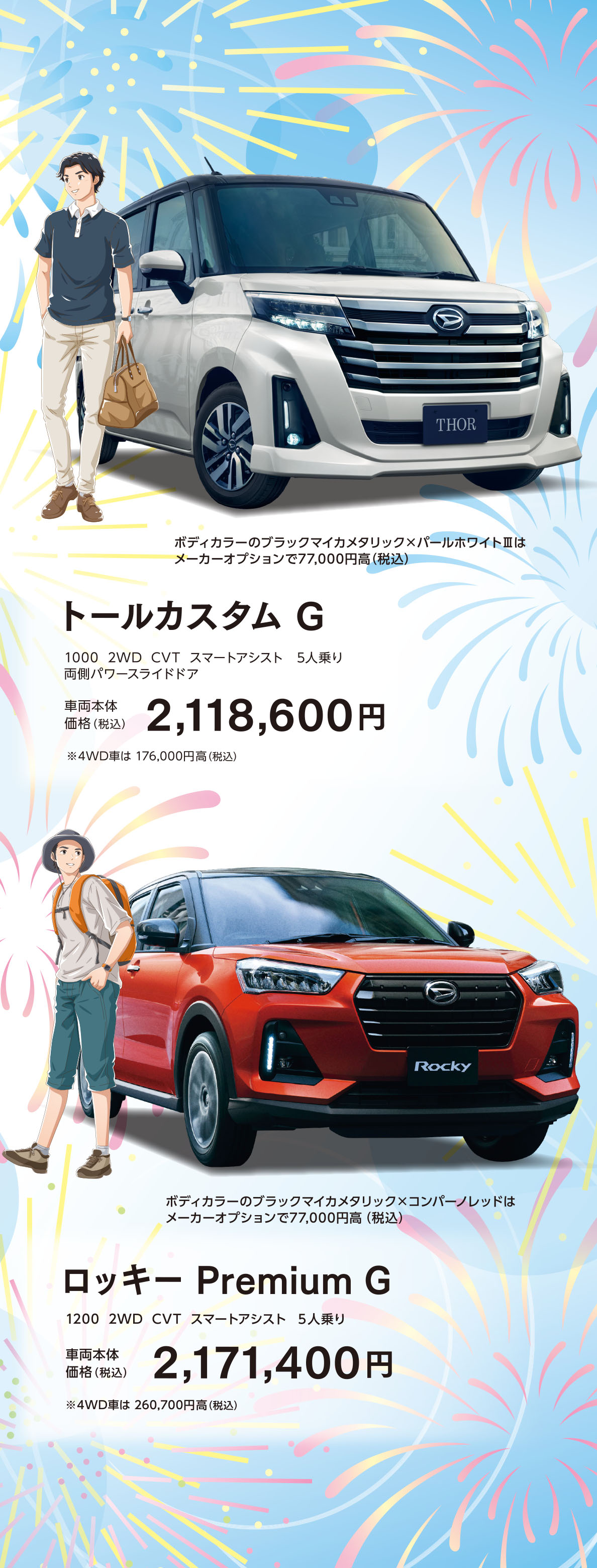 トール、ロッキー